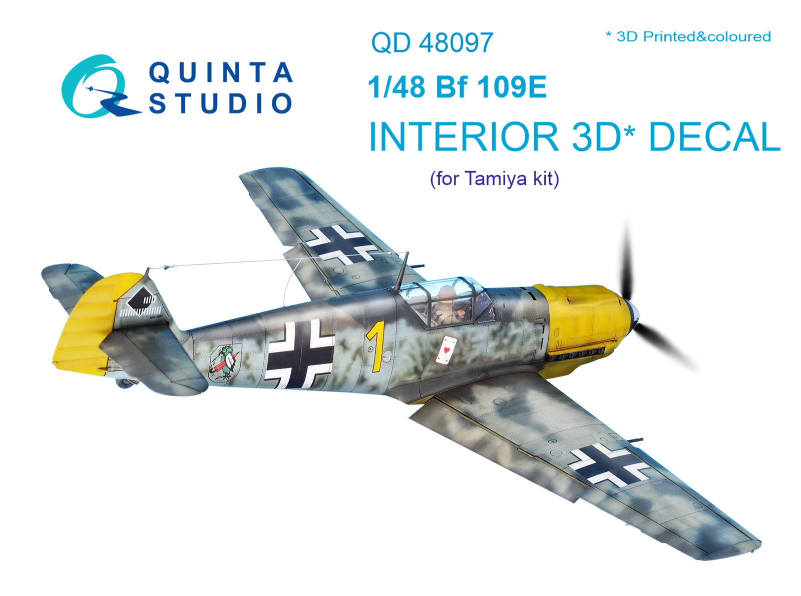 Quinta Studio - 1/48 Bf 109E - QD48097 for Tamiya kit