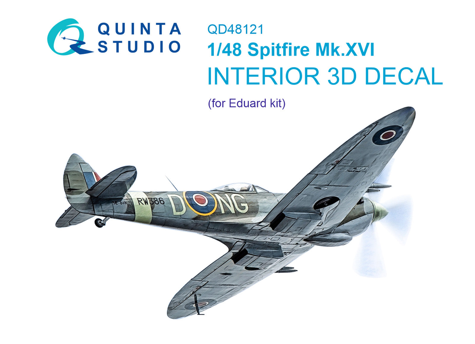 Quinta Studio - 1/48 Spitfire Mk.XVI - QD48121 for Eduard kit