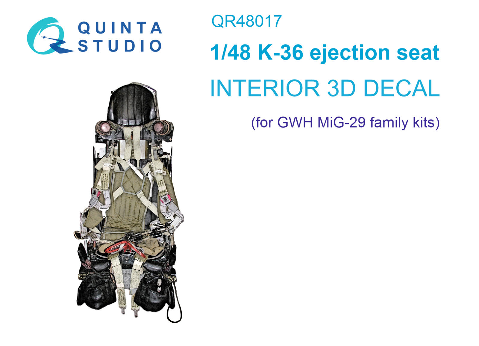 Quinta Studio - 1/48 K-36 ejection seat for MiG-29 family - QR48017 (GWH)