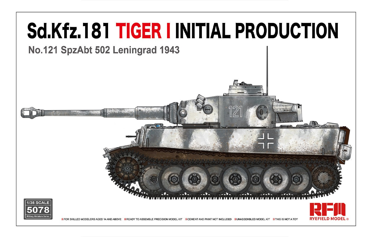 RM5078 - 1/35 Tiger I initial production - Leningrad Tiger