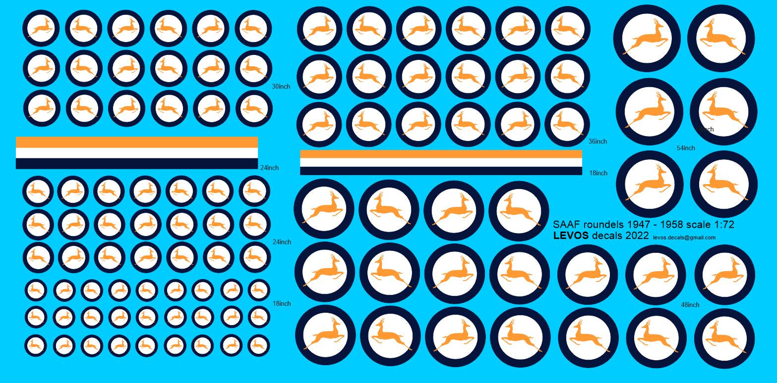 1/72 SAAF Roundels with Bokkie