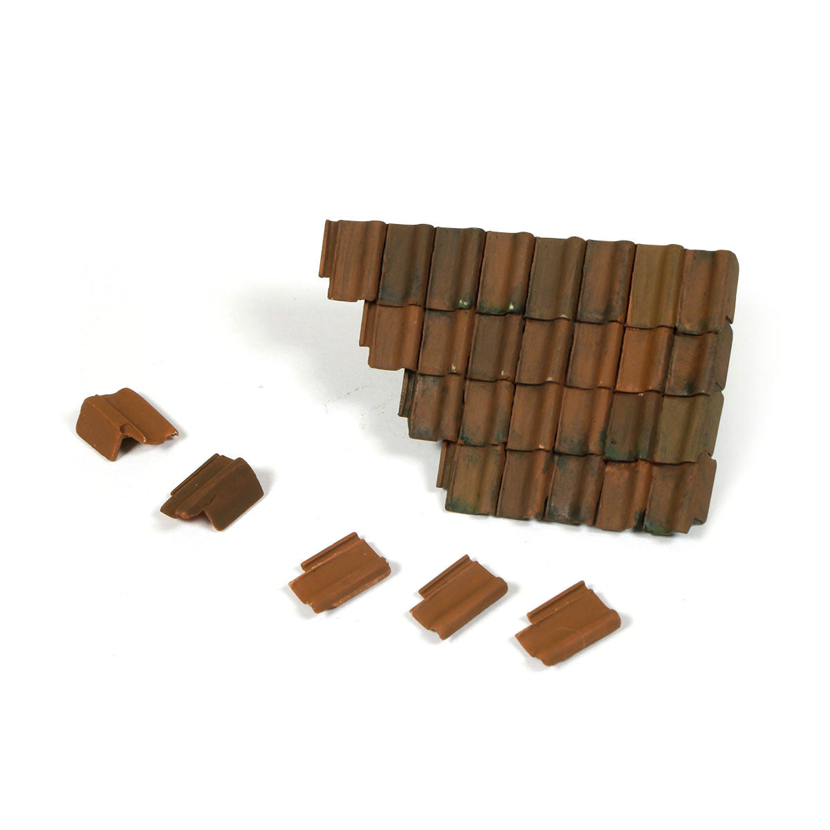 SC230 - Damaged Roof Section and Tiles - Vallejo Scenics