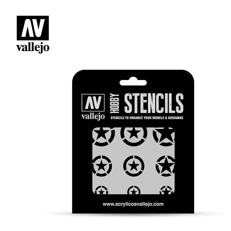 ST-AIR004 - Vallejo Hobby Stencils - USAF Brands - SCALE 1/32 1/48 & 1/72