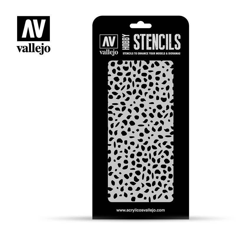 ST-CAM002 - Vallejo Hobby Stencils - German Camouflage No. 2 - SCALE 1/32