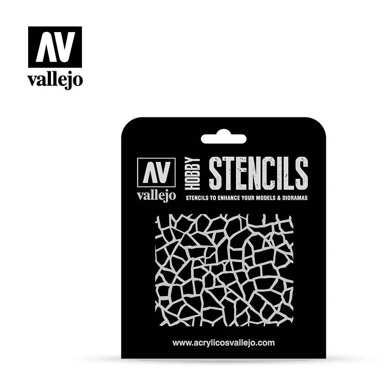 ST-CAM003 - Vallejo Hobby Stencils - Giraffe Camouflage - SCALE 1/32