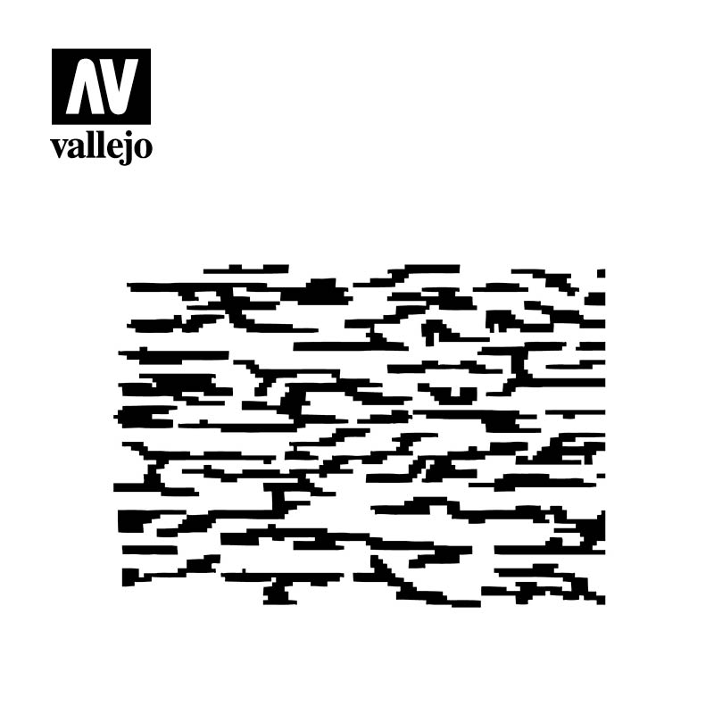 ST-CAM004 - Vallejo Hobby Stencils - Pixelated Camouflage - SCALE 1/32 & 1/35