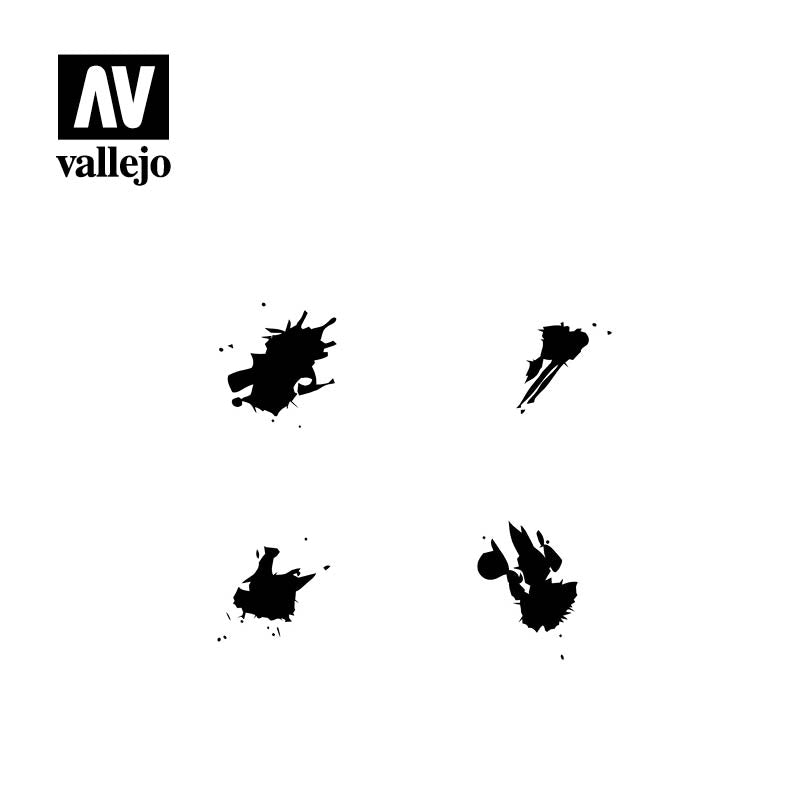 ST-TX004 - Vallejo Hobby Stencils - Petrol Splash - 1/35