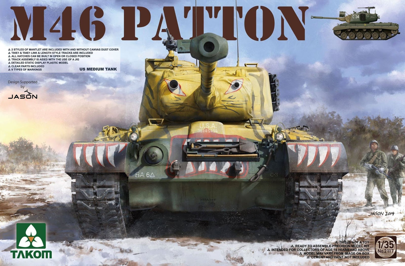 TAK2117 - Takom 1/35 - M46 "Patton" Medium Tank