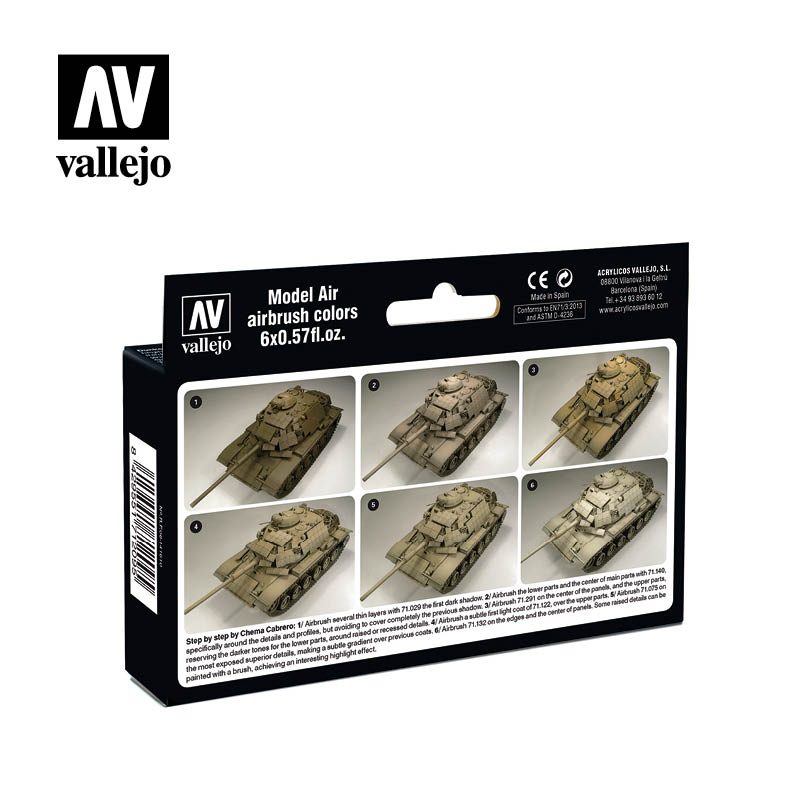 71.209 US Modern Desert Colors (6) - Model air Set