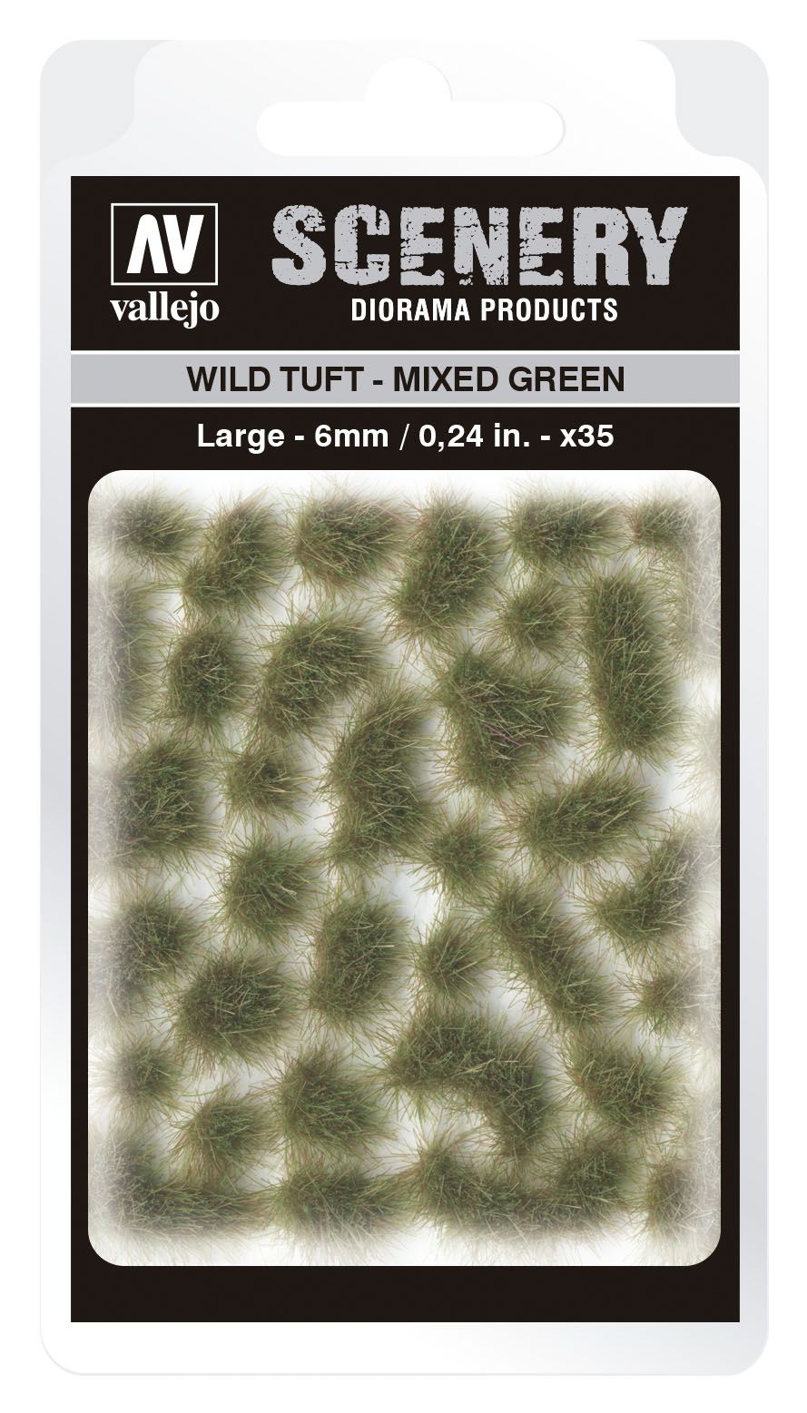 SC416 - Wild Tuft - Mixed Green - 6 mm