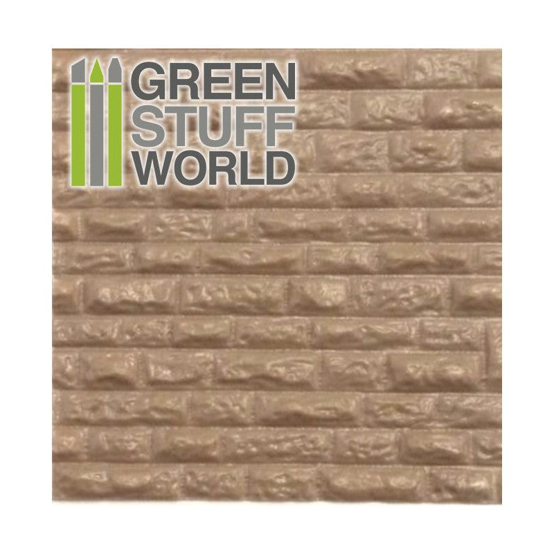 1109 - ABS Plasticard - Rough Rock Wall Textured Sheet - A4