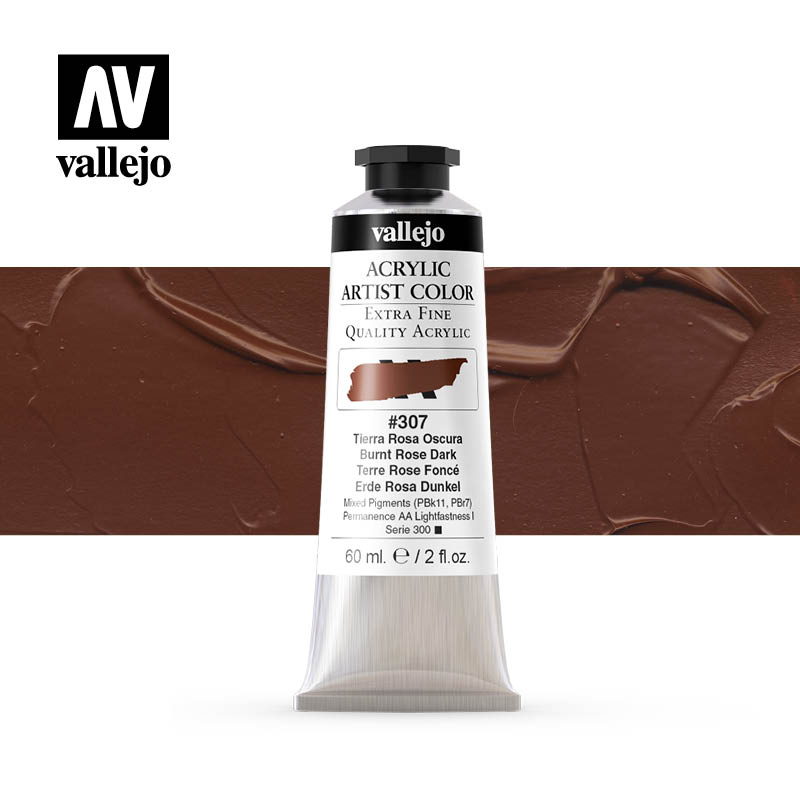 16.307 - Acrylic Artist Color - Burnt Rose Dark - 60 ml