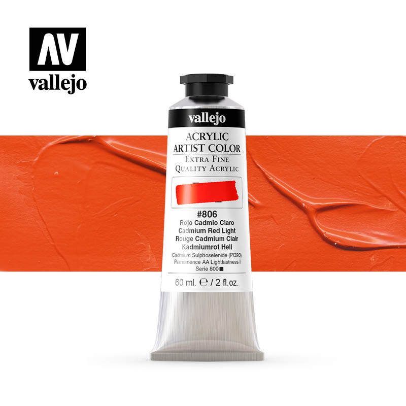 16.806 - Acrylic Artist Color - Cadmium Red Light - 60 ml