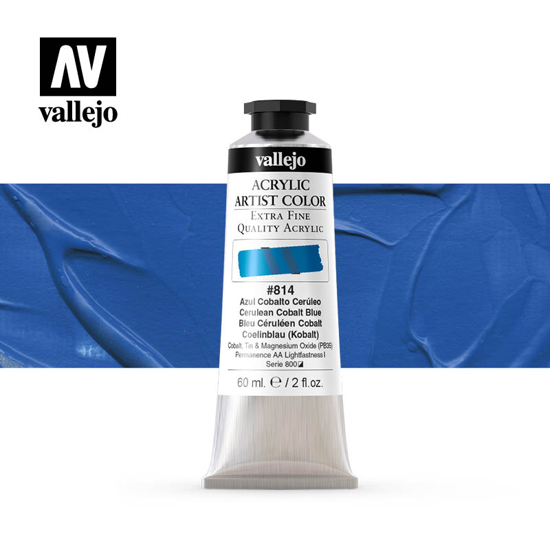 16.814 - Acrylic Artist Color - Cerulean Cobalt Blue - 60 ml