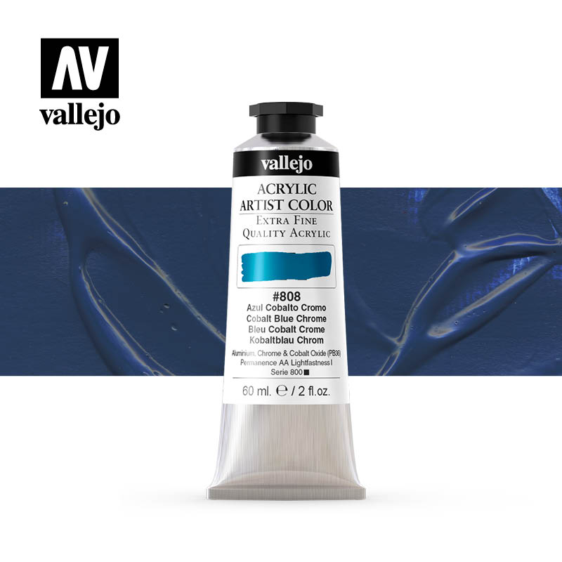 16.808 - Acrylic Artist Color - Cobalt Blue Chrome - 60 ml