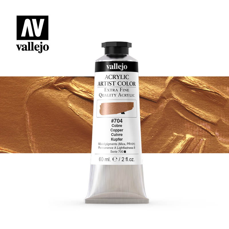 16.704 - Acrylic Artist Color - Copper - 60 ml
