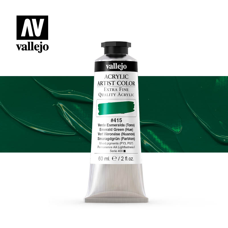 16.415 - Acrylic Artist Color - Emerald Green (Hue) - 60 ml
