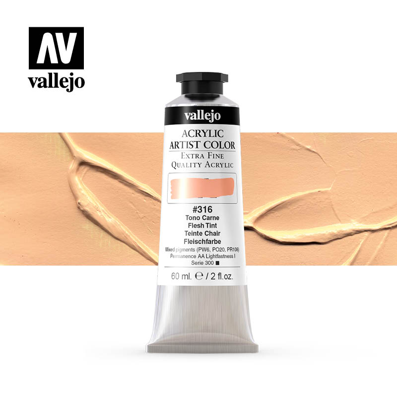 16.316 - Acrylic Artist Color - Pale Rose - 60 ml