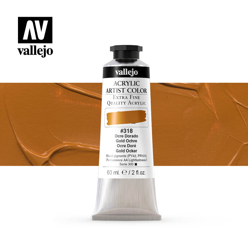 16.318 - Acrylic Artist Color - Gold Ochre - 60 ml