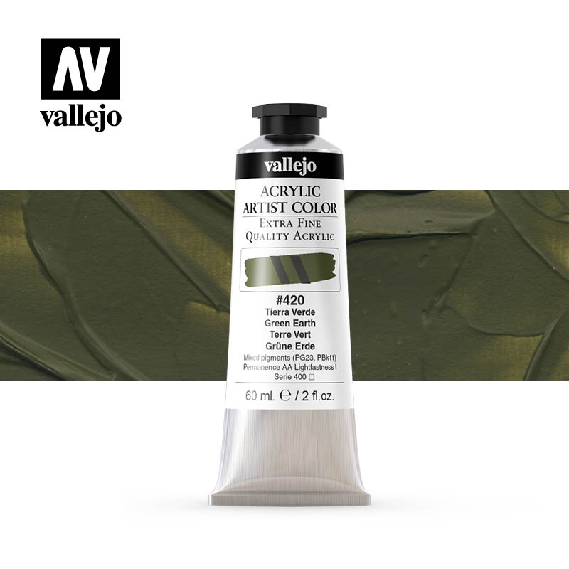 16.420 - Acrylic Artist Color - Green Earth - 60 ml