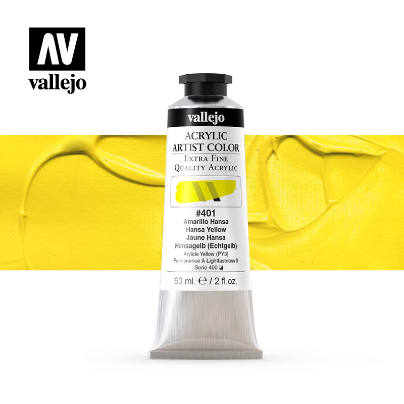 16.401 - Acrylic Artist Color - Hansa Yellow - 60 ml