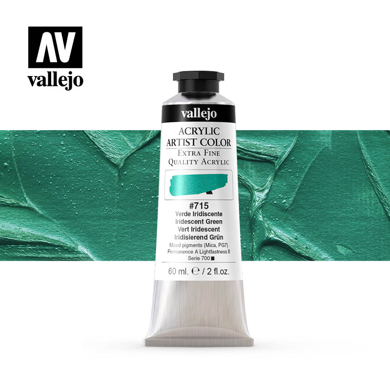 16.715 - Acrylic Artist Color - Iridescent Green - 60 ml