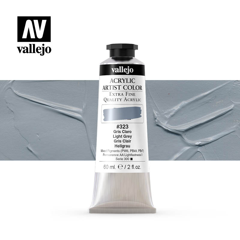 16.323- Acrylic Artist Color - Light Grey - 60 ml