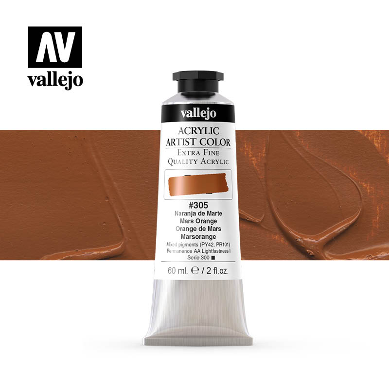 16.305- Acrylic Artist Color - Mars Orange - 60 ml