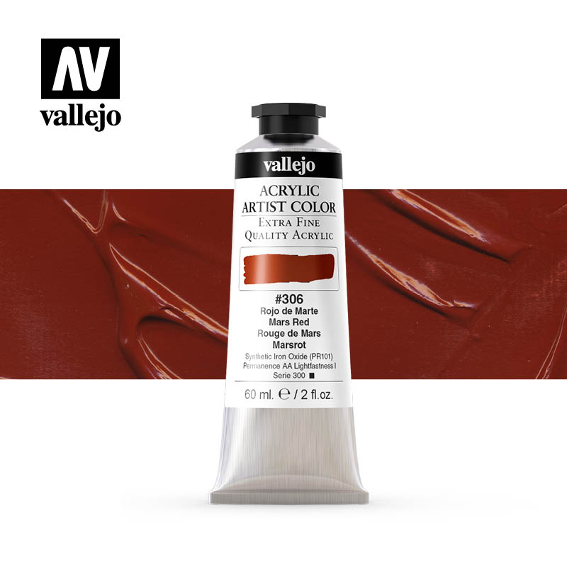 16.306 - Acrylic Artist Color - Mars Red - 60 ml