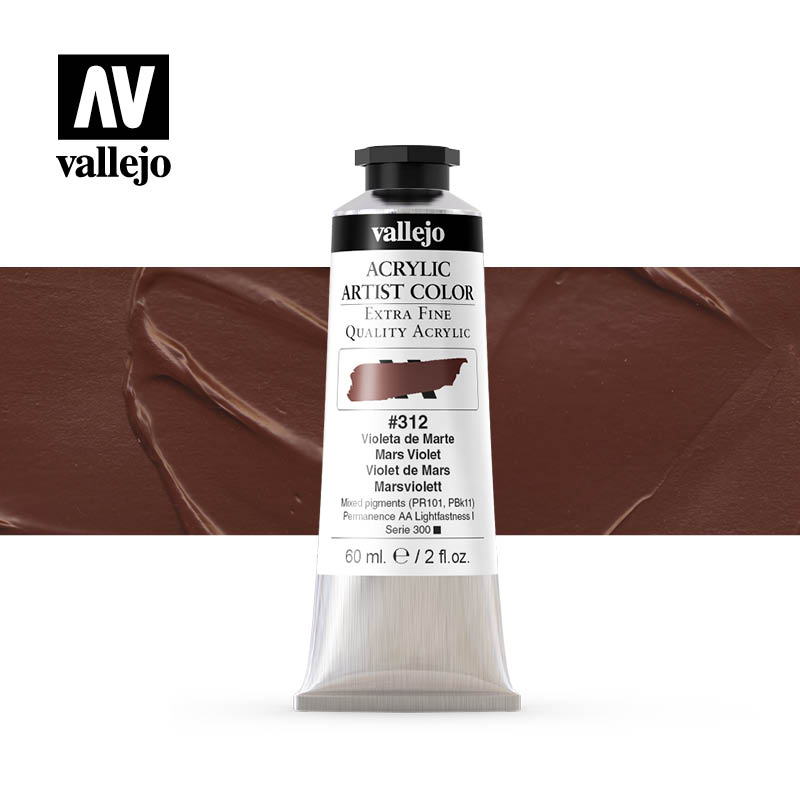 16.312 - Acrylic Artist Color - Mars Violet - 60 ml