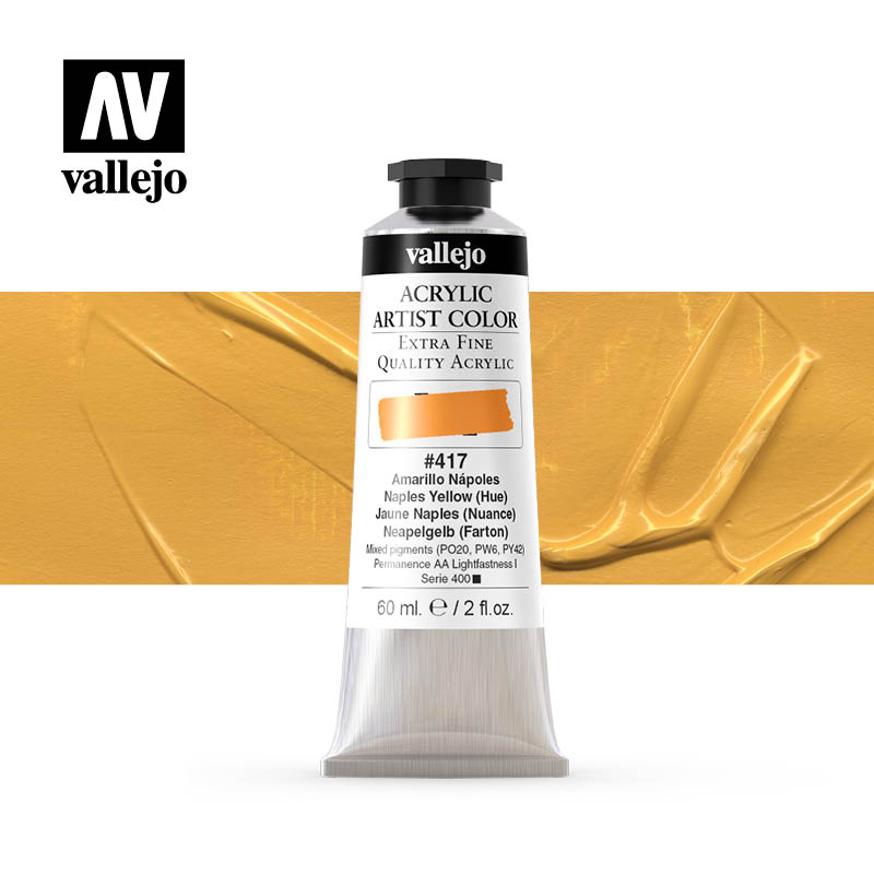 16.417 - Acrylic Artist Color - Naples Yellow (Hue) - 60 ml