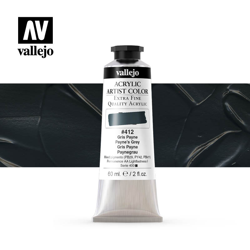 16.412 - Acrylic Artist Color - Payne's Grey - 60 ml