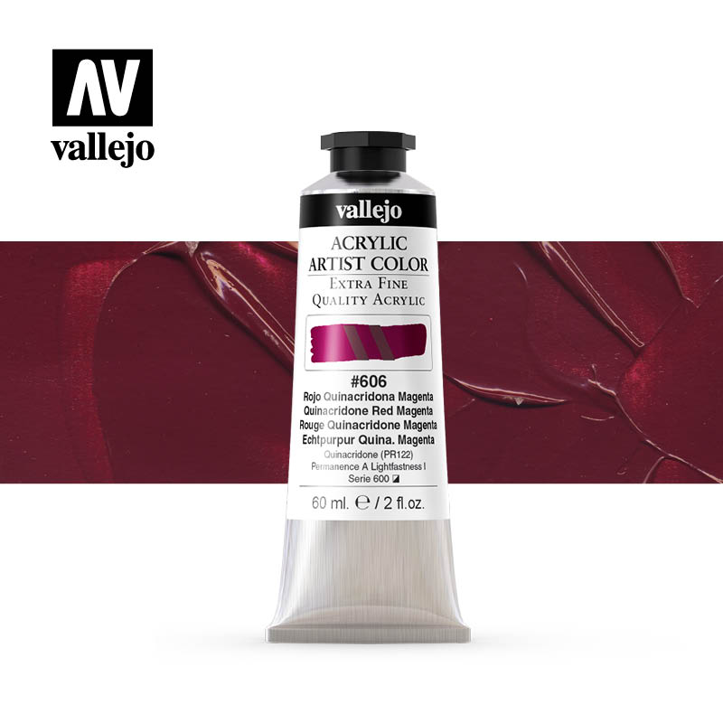 16.606 - Acrylic Artist Color - Quinacridone Red Magenta - 60 ml