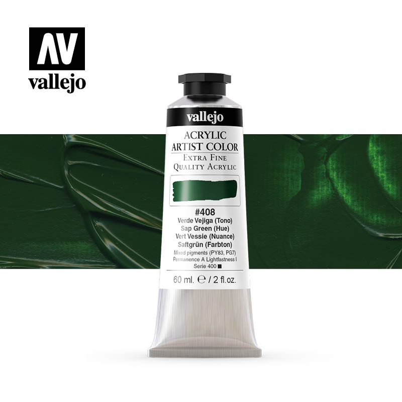 16.408 - Acrylic Artist Color - SAP Green (Hue) - 60 ml