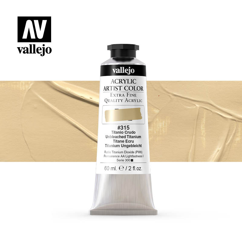 16.315- Acrylic Artist Color - Unbleached Titanium - 60 ml