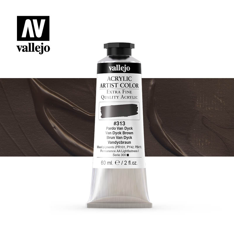 16.313 - Acrylic Artist Color - Van Dyck Brown - 60 ml