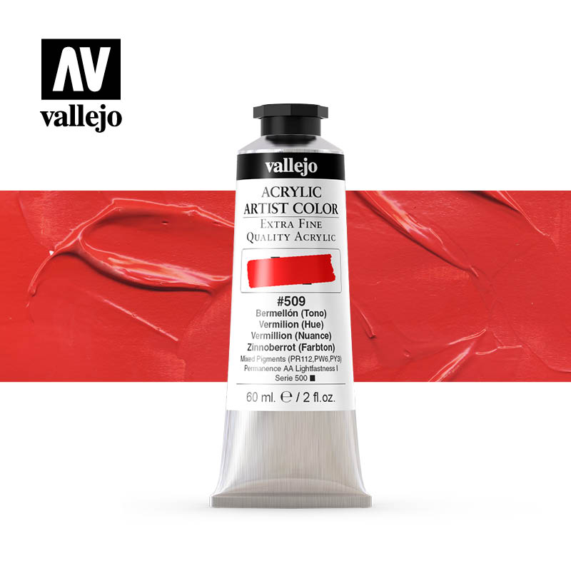 16.509 - Acrylic Artist Color - Vermilion (Hue) - 60 ml