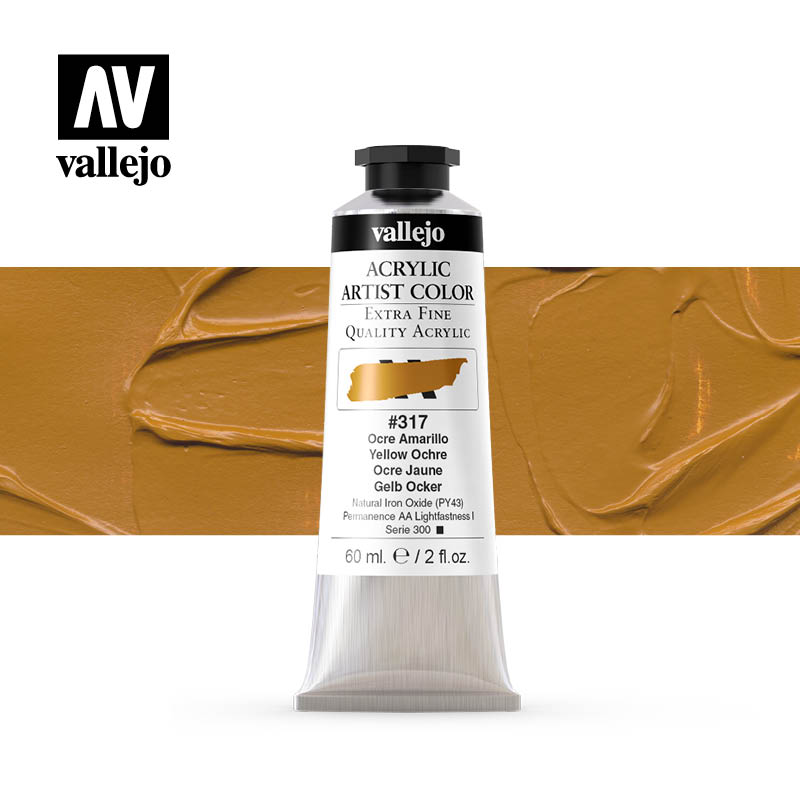 16.317 - Acrylic Artist Color - Yellow Ochre - 60 ml