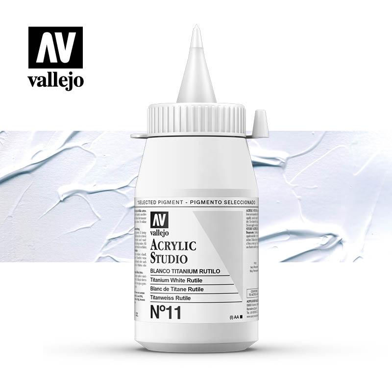 23.011 - Titanium White - Acrylic Studio - 500ml