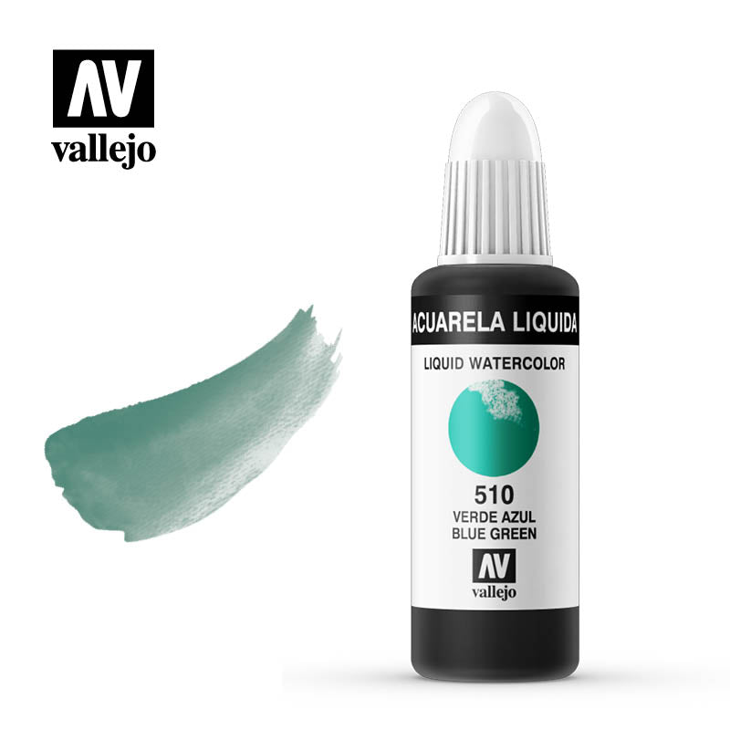 33.510 - Liquid Watercolor (Dye) - Blue Green 32 ml