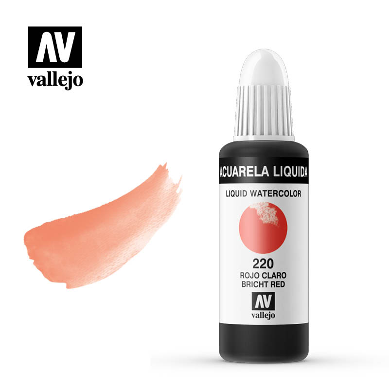 33.220 - Liquid Watercolor (Dye) - Light Red 32 ml