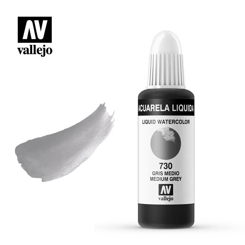 33.730 - Liquid Watercolor (Dye) - Medium Grey 32 ml