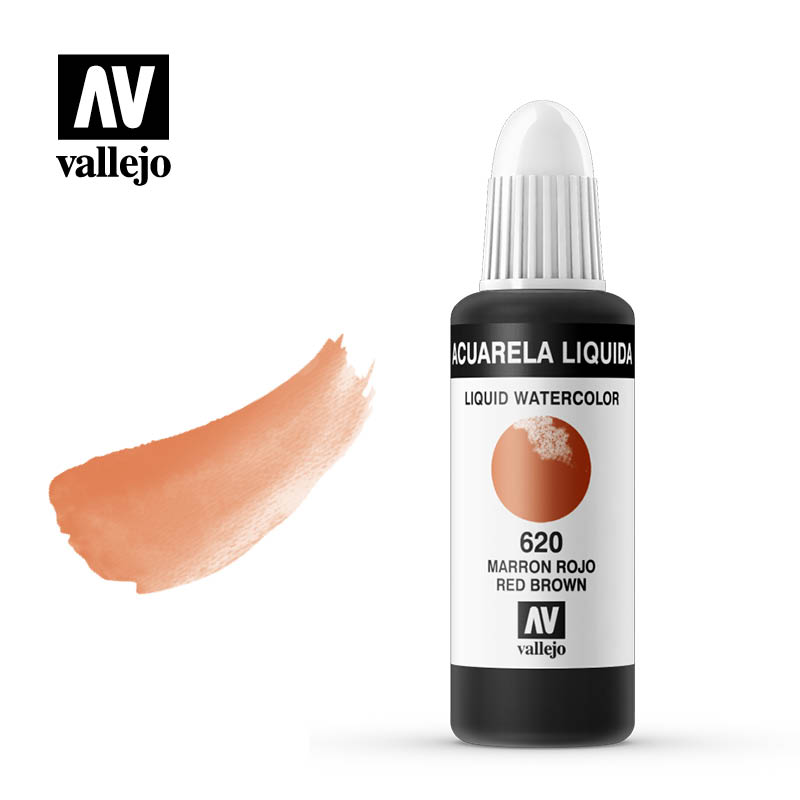 33.620 - Liquid Watercolor (Dye) - Red Brown 32 ml