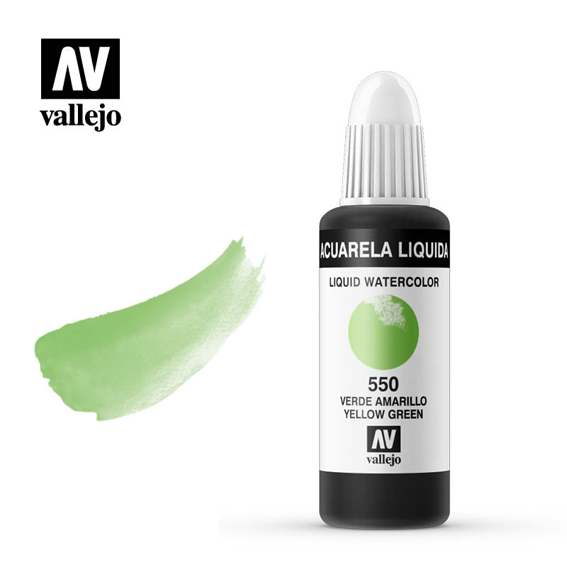 33.550 - Liquid Watercolor (Dye) - Yellow Greeen 32 ml