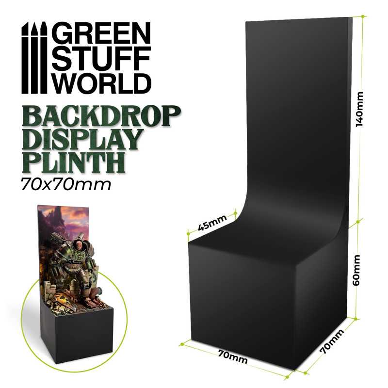 3474 - Backdrop Display Plinths 7x7x6+14cm