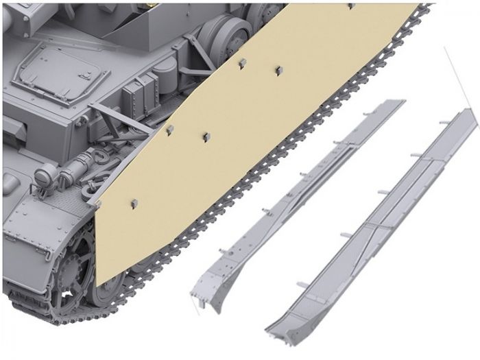 BT001 - Border Models 1/35 - German Pz.Kpfw.IV Ausf. G Tank 2 in 1 PE parts