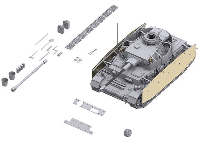 BT001 - Border Models 1/35 - German Pz.Kpfw.IV Ausf. G Tank 2 in 1 PE parts