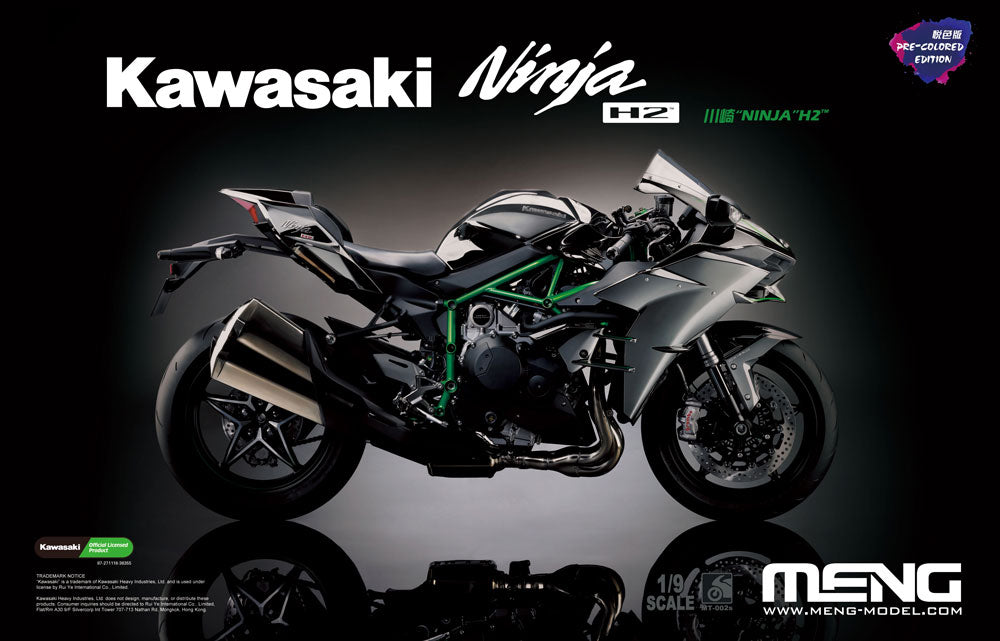 MM MT-002S - 1/9 Kawasaki Ninja H2 (Pre-coloured )