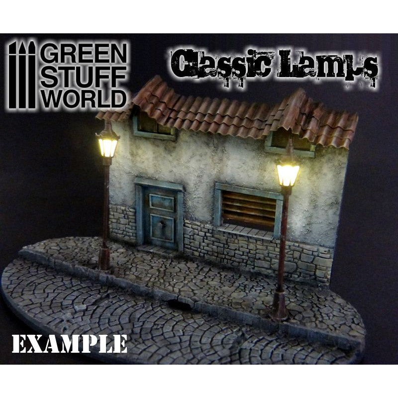 9269 - Plastic Classic Lamps with LED Lights