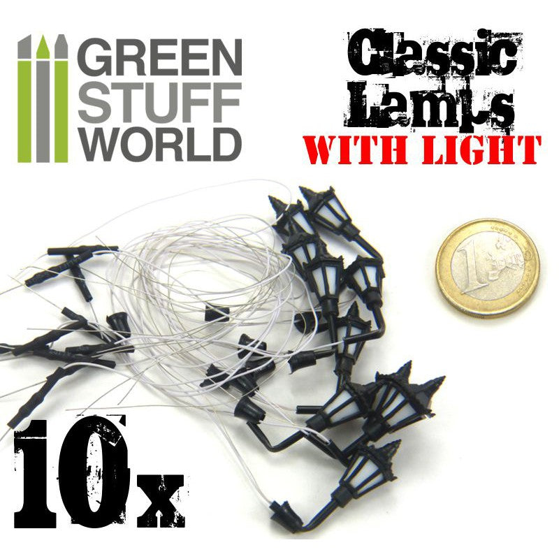 9270 - Plastic Classic Wall Lamps with LED Lights